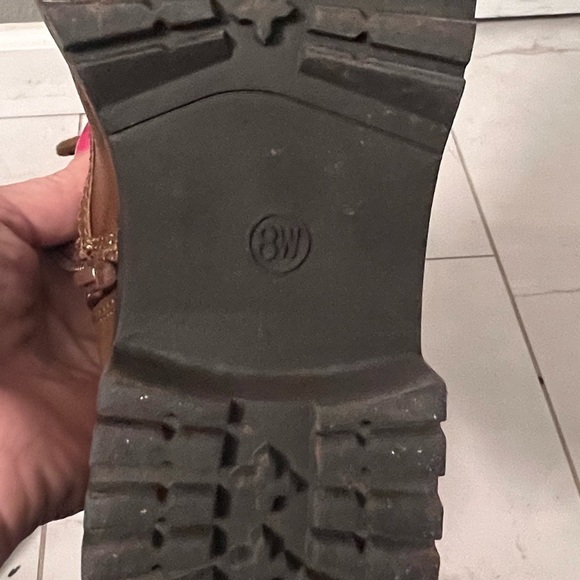 Sz 8w Brown Lace-Up Ankle Boots by Universal Thread - Picture 4 of 6